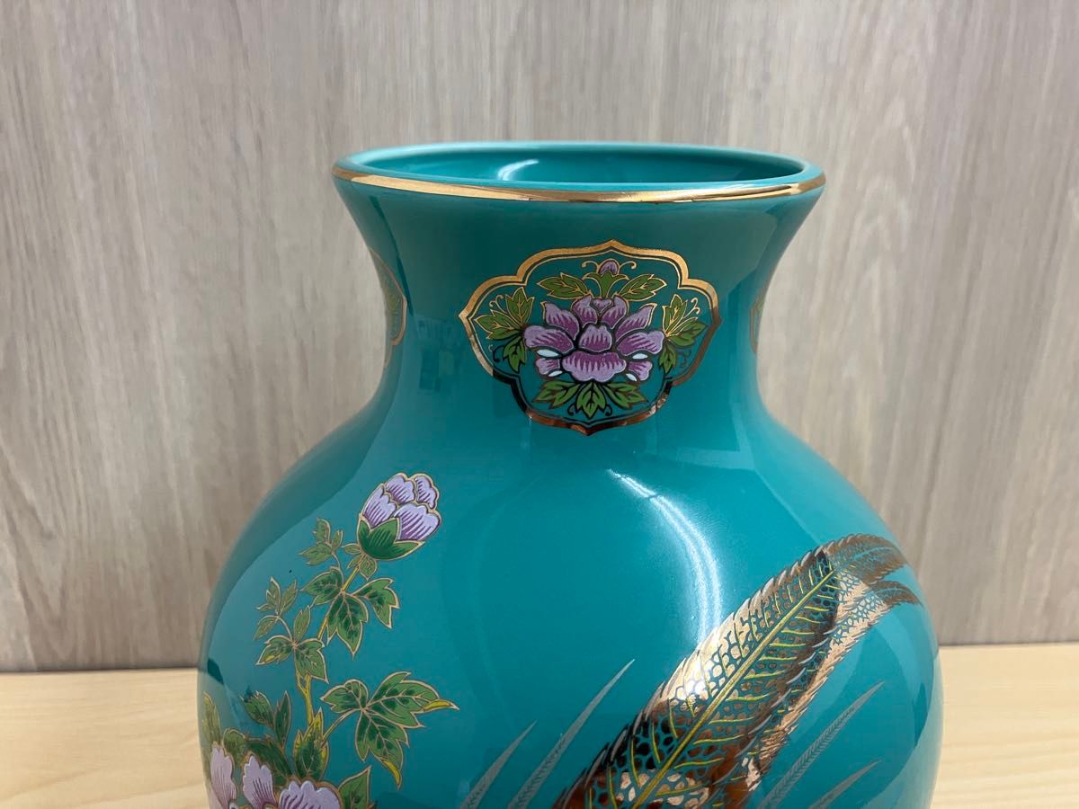 九谷焼 明陶窯 花瓶 陶器 明陶 雉 キジ 金彩花鳥|Yahoo!フリマ 九谷焼 明陶窯 花瓶 陶器 明陶 雉 キジ 金彩花鳥|Yahoo!フリマ