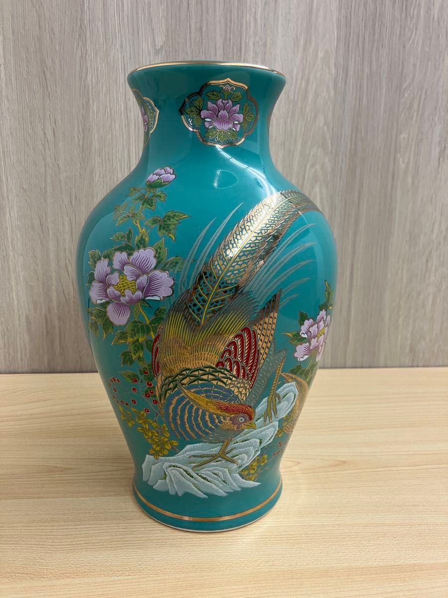 九谷焼 明陶窯 花瓶 陶器 明陶 雉 キジ 金彩花鳥|Yahoo!フリマ 九谷焼 明陶窯 花瓶 陶器 明陶 雉 キジ 金彩花鳥|Yahoo!フリマ