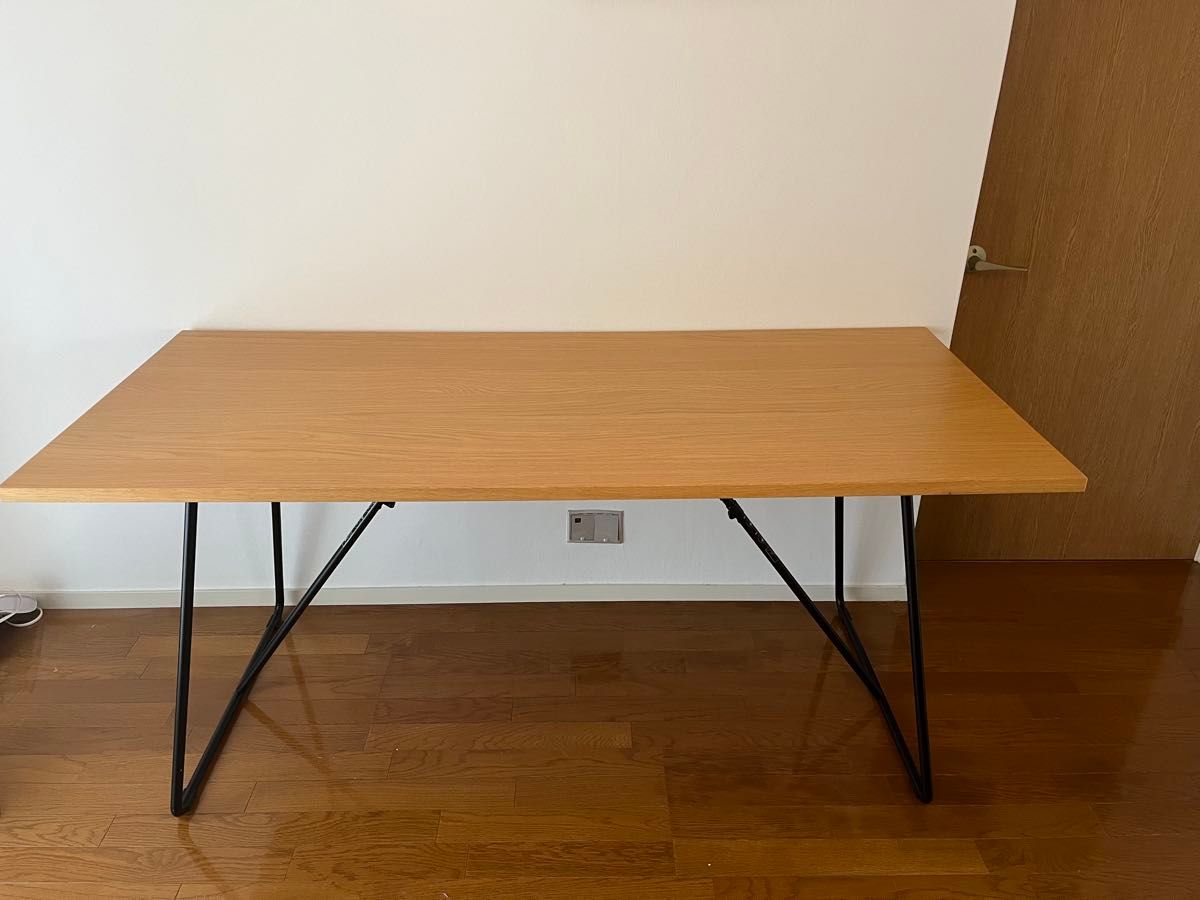 無印良品 折りたたみテーブル 160センチ オーク 木製 ダイニング 無印良品 折りたたみテーブル 160センチ オーク 木製 ダイニング