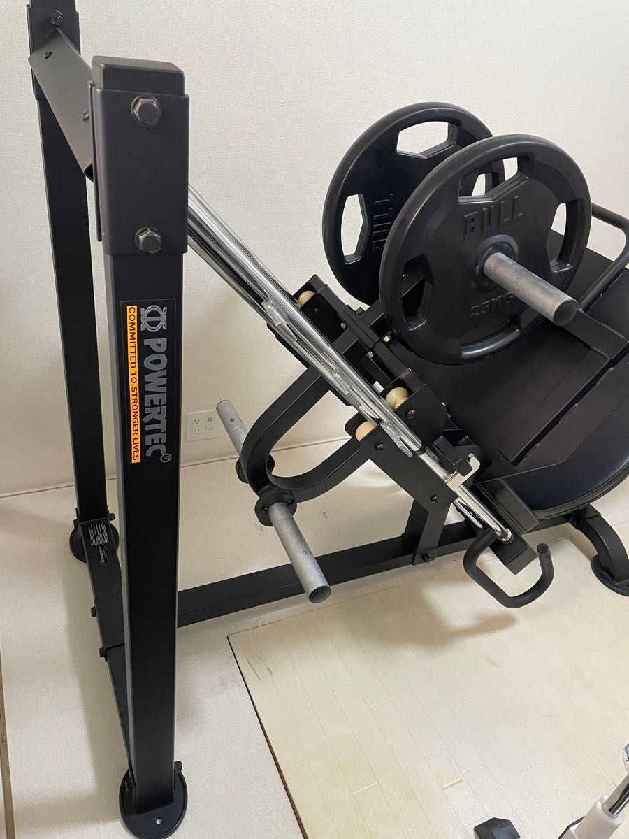 パワーテック POWERTEC レッグプレス bull25kgプレート2枚付き パワーテック POWERTEC レッグプレス bull25kgプレート2枚付き