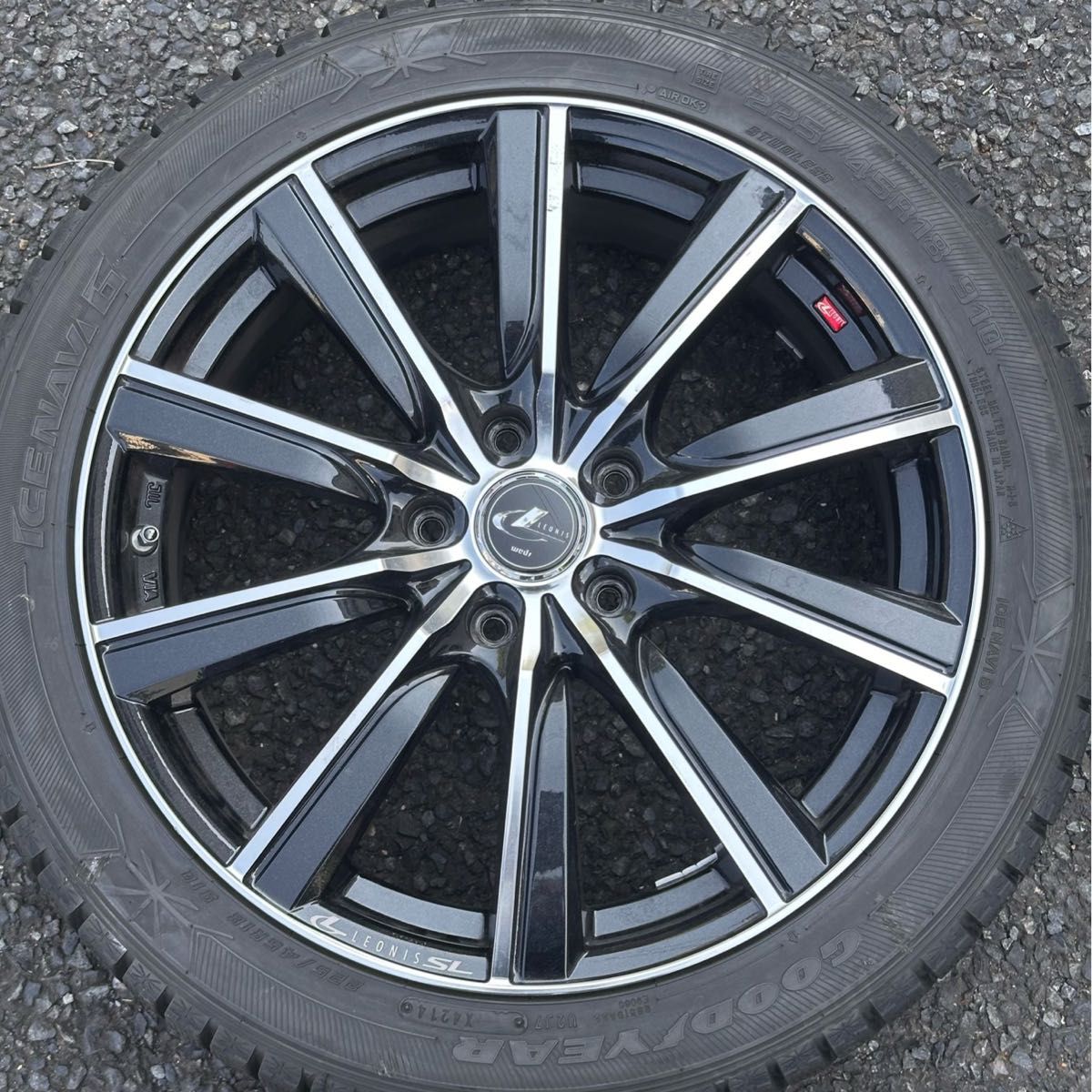 225/45R18・レオニスSL・ホイールタイヤセット4本セット ET45 225/45R18・レオニスSL・ホイールタイヤセット4本セット ET45