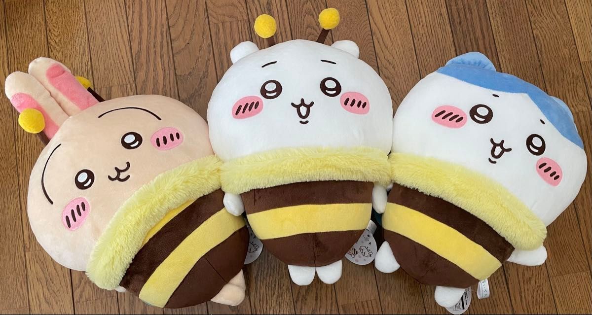 ちいかわ ぬいぐるみ ハチ プライズ うさぎ ハチワレ 3点セット ちいかわ ぬいぐるみ ハチ プライズ うさぎ ハチワレ 3点セット
