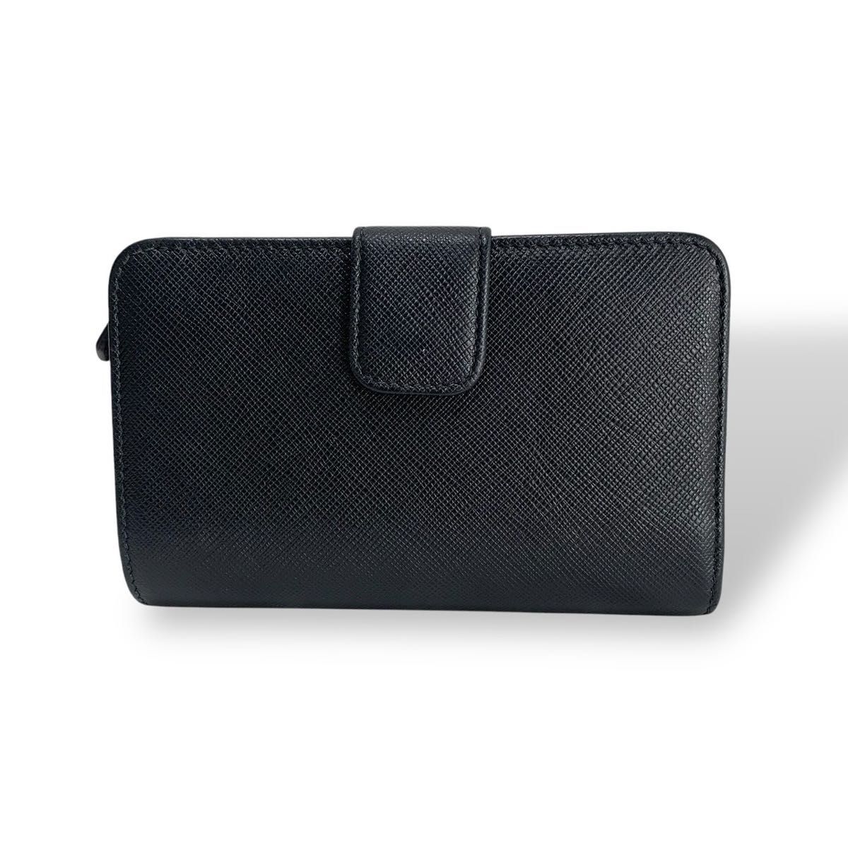 極美品 付属品完備 PRADA プラダ 二つ折り財布 コンパクト 極美品 付属品完備 PRADA プラダ 二つ折り財布 コンパクト