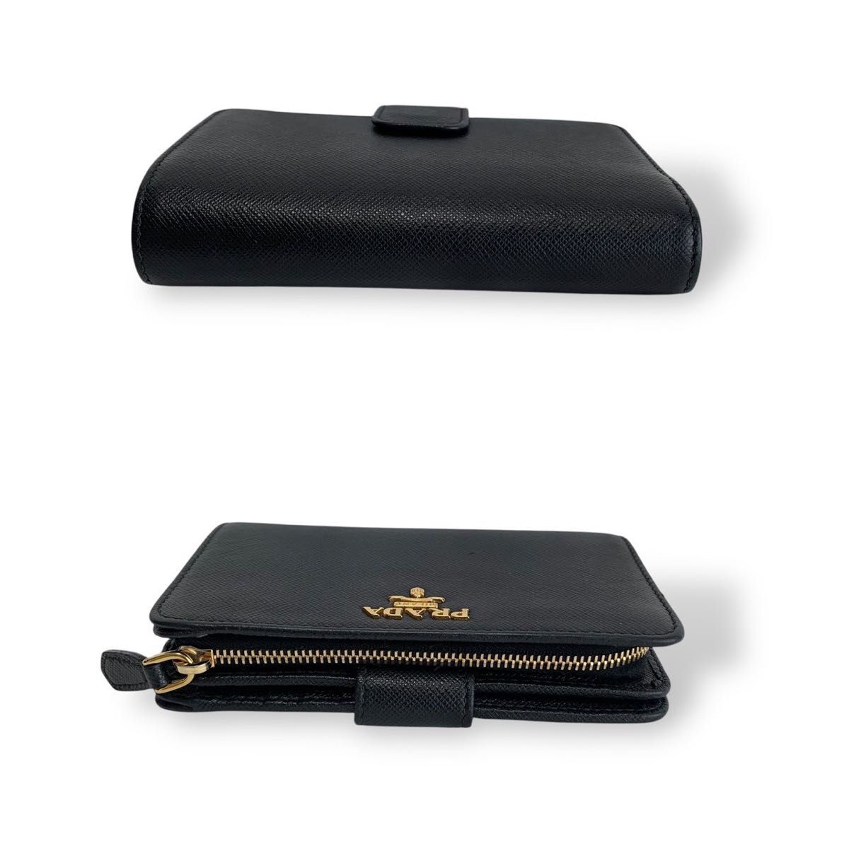極美品 付属品完備 PRADA プラダ 二つ折り財布 コンパクト 極美品 付属品完備 PRADA プラダ 二つ折り財布 コンパクト