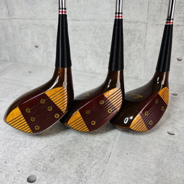 希少 Ben Hogan パーシモン ドライバー 1W 3W 4Wウッド 木製 希少 Ben Hogan パーシモン ドライバー 1W 3W 4Wウッド 木製