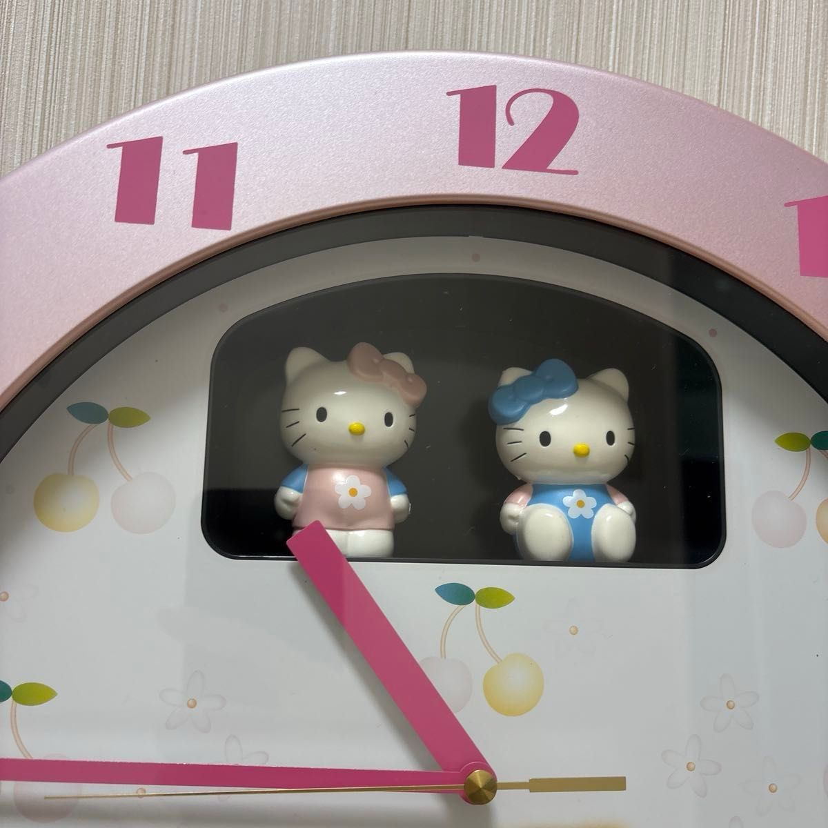 2個セット サンリオ からくり時計 掛け時計 当時物 キティちゃん 2個セット サンリオ からくり時計 掛け時計 当時物 キティちゃん
