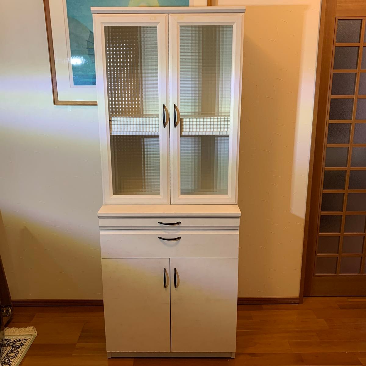 食器棚 【チャーム(BB)K-700H RWH】(株式会社ユーアイ 食器棚 【チャーム(BB)K-700H RWH】(株式会社ユーアイ