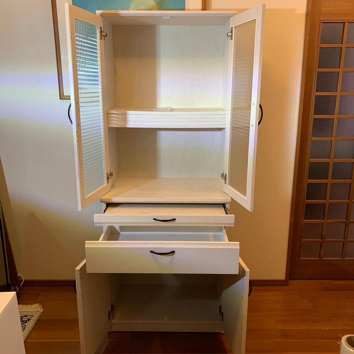食器棚 【チャーム(BB)K-700H RWH】(株式会社ユーアイ 食器棚 【チャーム(BB)K-700H RWH】(株式会社ユーアイ