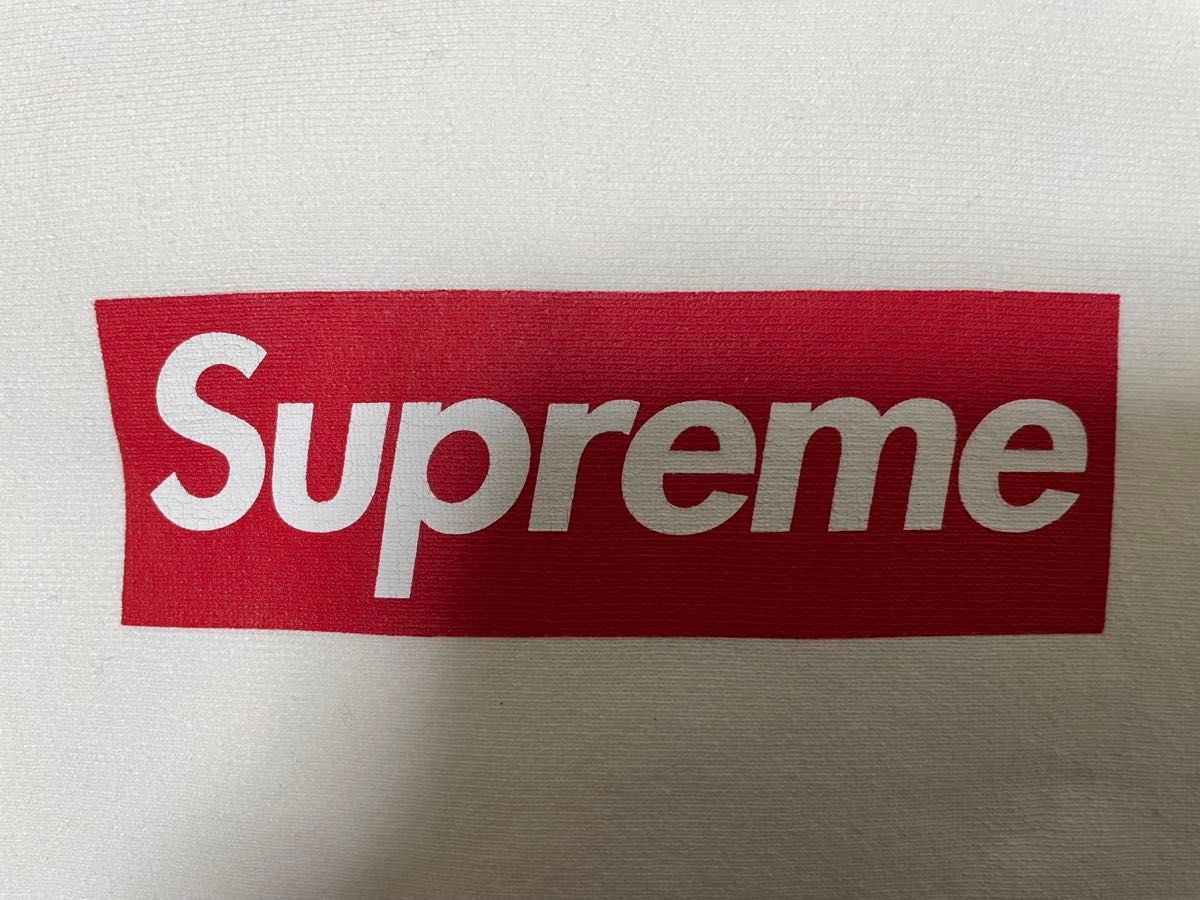 国内正規新品 L Supreme Washed Box Logo Crewneck white 白 国内正規新品 L Supreme Washed Box Logo Crewneck white 白