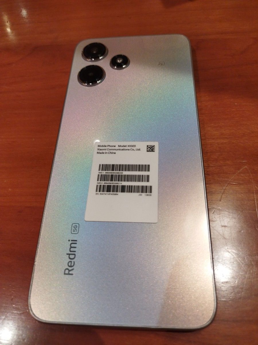 Xiaomi Redmi 12 5G XIG03 ポラシルバー 本体のみスマートフォン Xiaomi Redmi 12 5G XIG03 ポラシルバー 本体のみスマートフォン