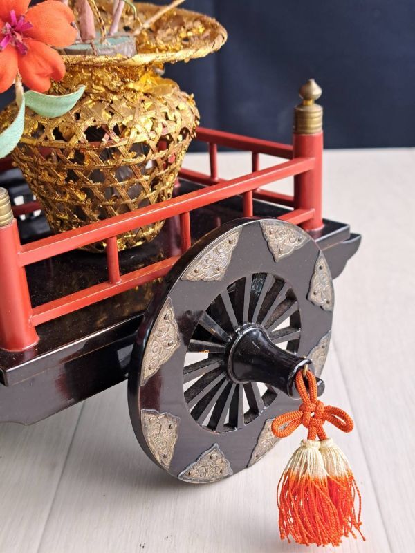 京都 丸屋 大木平蔵 丸平 花車・御所車 共箱 雛道具 雛人形 京都 丸屋 大木平蔵 丸平 花車・御所車 共箱 雛道具 雛人形