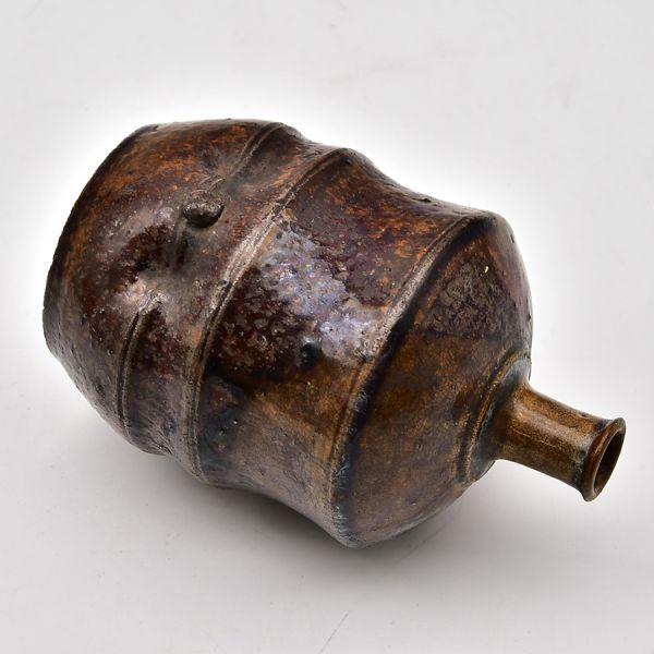 EIKI ] 時代年代物 古高取焼 徳利 直線文 高取焼 酒器 酒盃 合箱