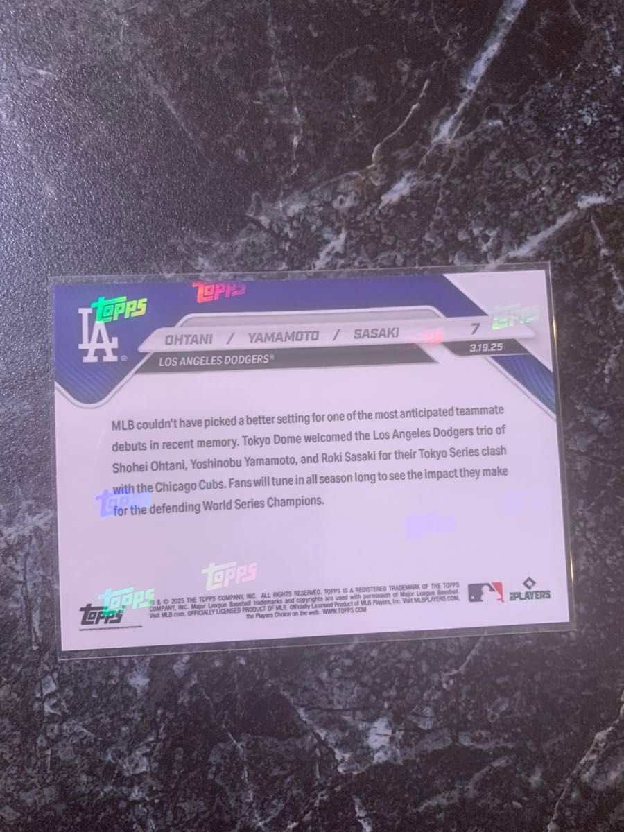 TOPPS NOW 大谷翔平 山本由伸 佐々木朗希 東京シリーズ TOPPS NOW 大谷翔平 山本由伸 佐々木朗希 東京シリーズ