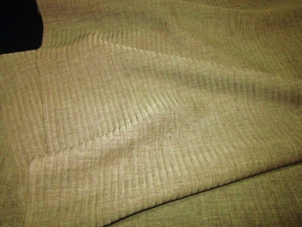 [ capital ...] Toray . bamboo summer thing length . long kimono-like garment flap light brown gray change sleeve for 2.2m④
