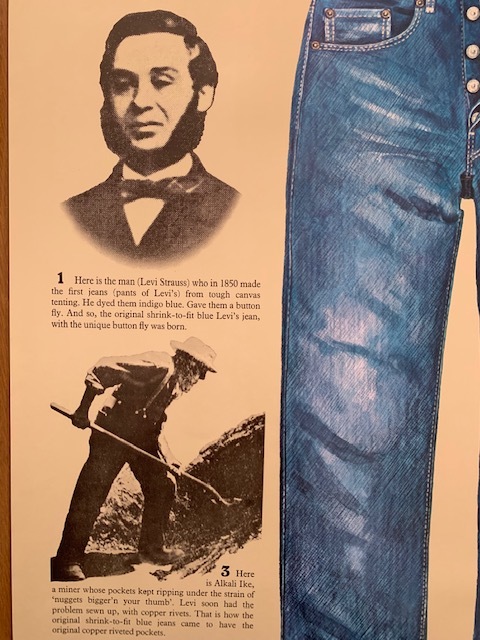 アメリカUSA リーバイス LEVI'S 501 1970年代ポスター アメリカUSA リーバイス LEVI'S 501 1970年代ポスター