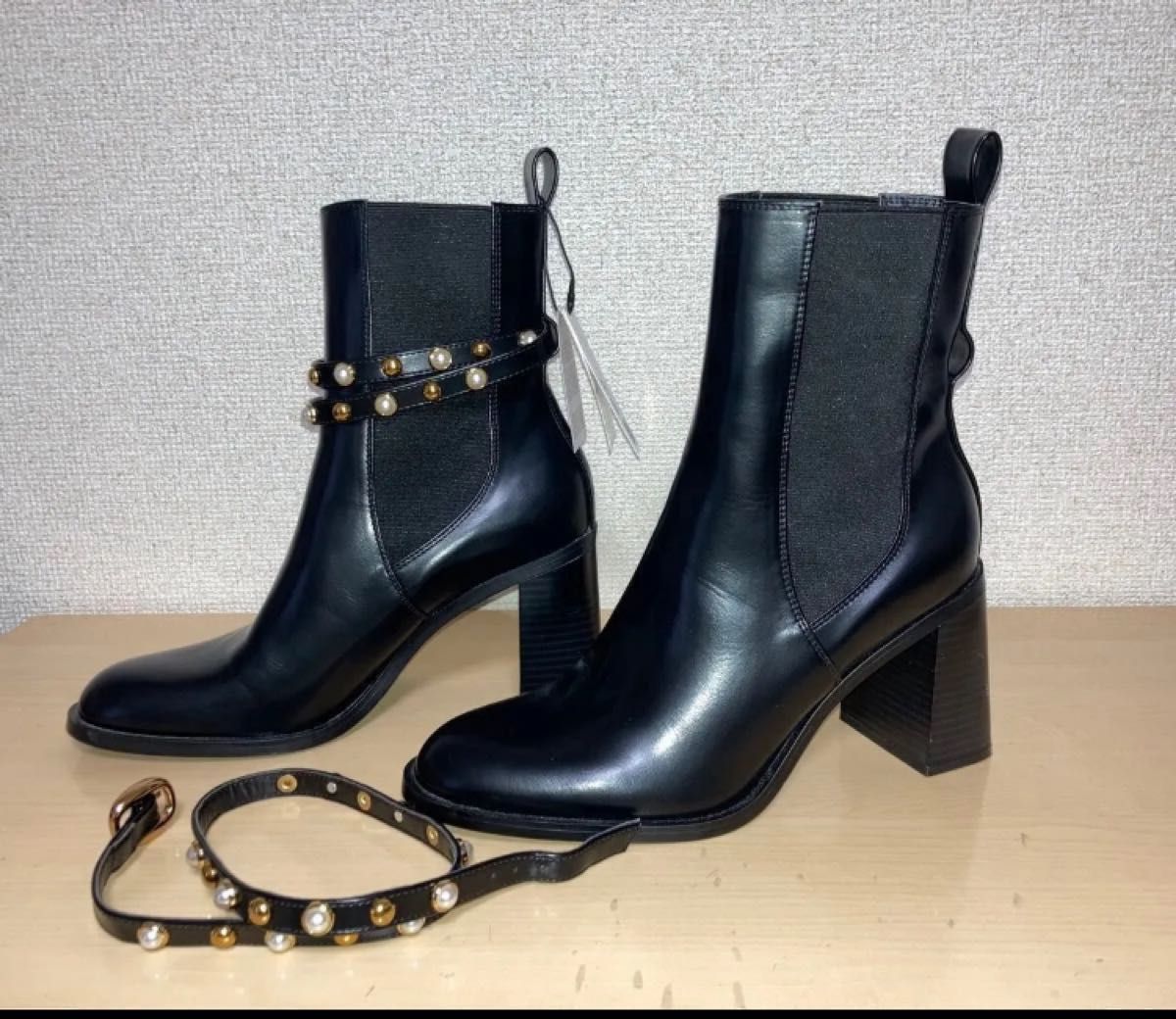 ZARA ザラ レザーショートブーツ サイドゴアブーツ ミドルブーツ ZARA ザラ レザーショートブーツ サイドゴアブーツ ミドルブーツ