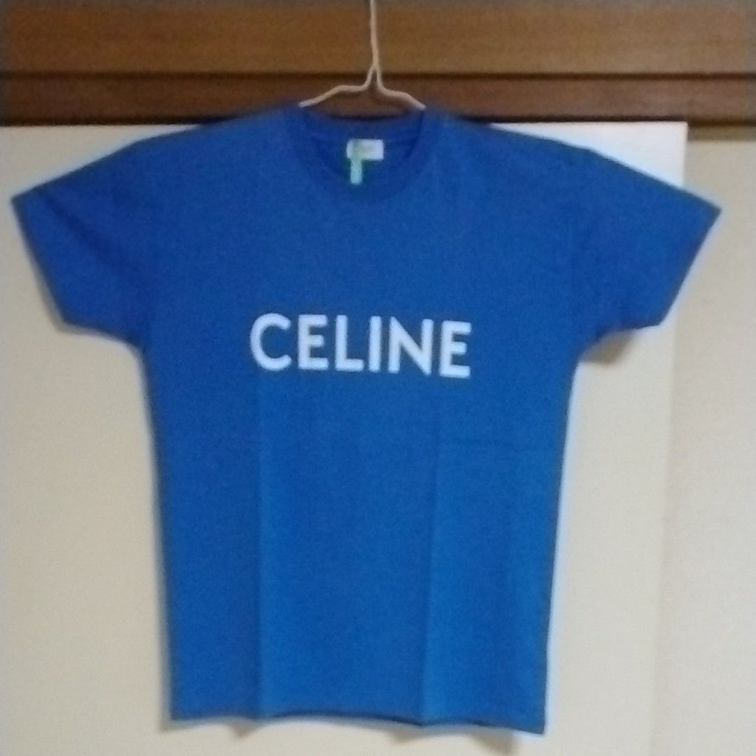 訳あり激安出品 セリーヌ CELINE Tシャツ エディスリマン ブルー 訳あり激安出品 セリーヌ CELINE Tシャツ エディスリマン ブルー
