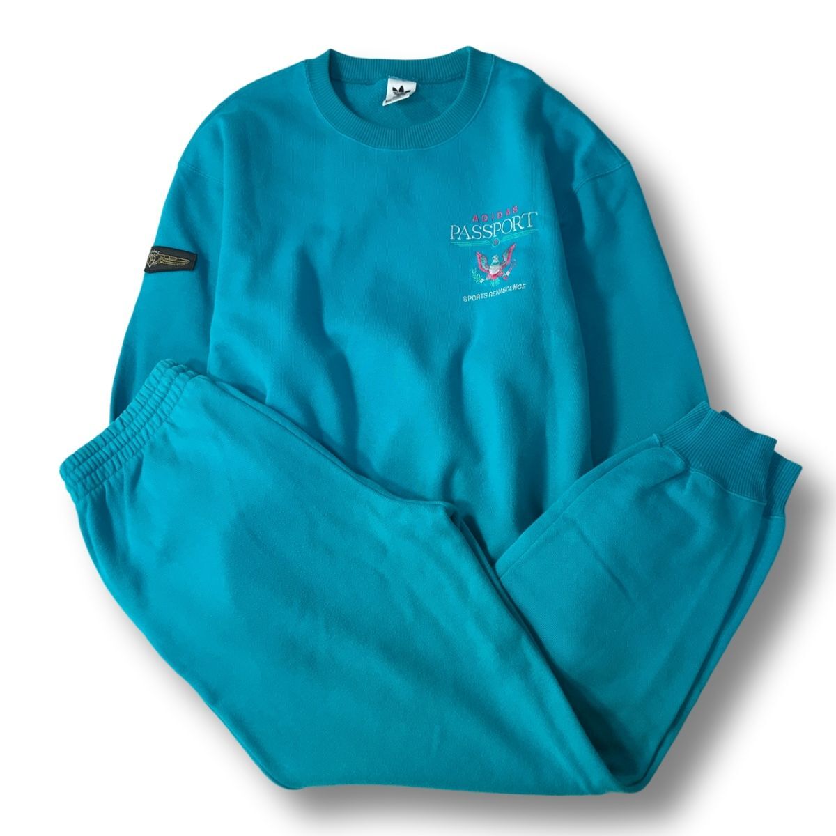 良品◎》adidas アディダス☆90s*スウェットセットアップ*ライト 良品◎》adidas アディダス☆90s*スウェットセットアップ*ライト