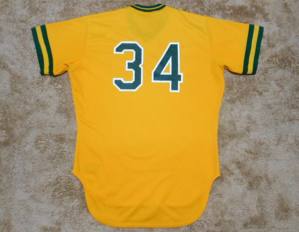 実使用 1980年代 Rawlings アスレチックス バッティング ジャージ Jersey MLB ユニフォーム Athletics オークランド メジャーリーグ_画像6