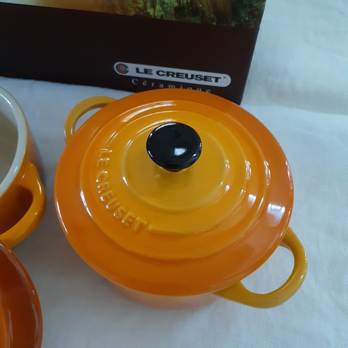 727【LE CREUSET】ル・クルーゼ ミニココット オータムリーブス 727【LE CREUSET】ル・クルーゼ ミニココット オータムリーブス