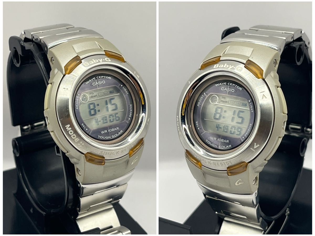 CASIO G-SHOCK baby-G ソーラー電波 人気のメタルバンド腕時計 CASIO G-SHOCK baby-G ソーラー電波 人気のメタルバンド腕時計