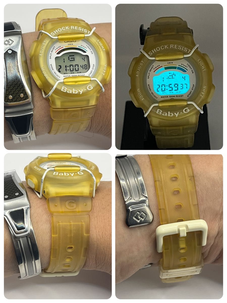 未使用品 Baby-G BLX-100-9ER 電池交換済 イエロー Casio - メルカリ