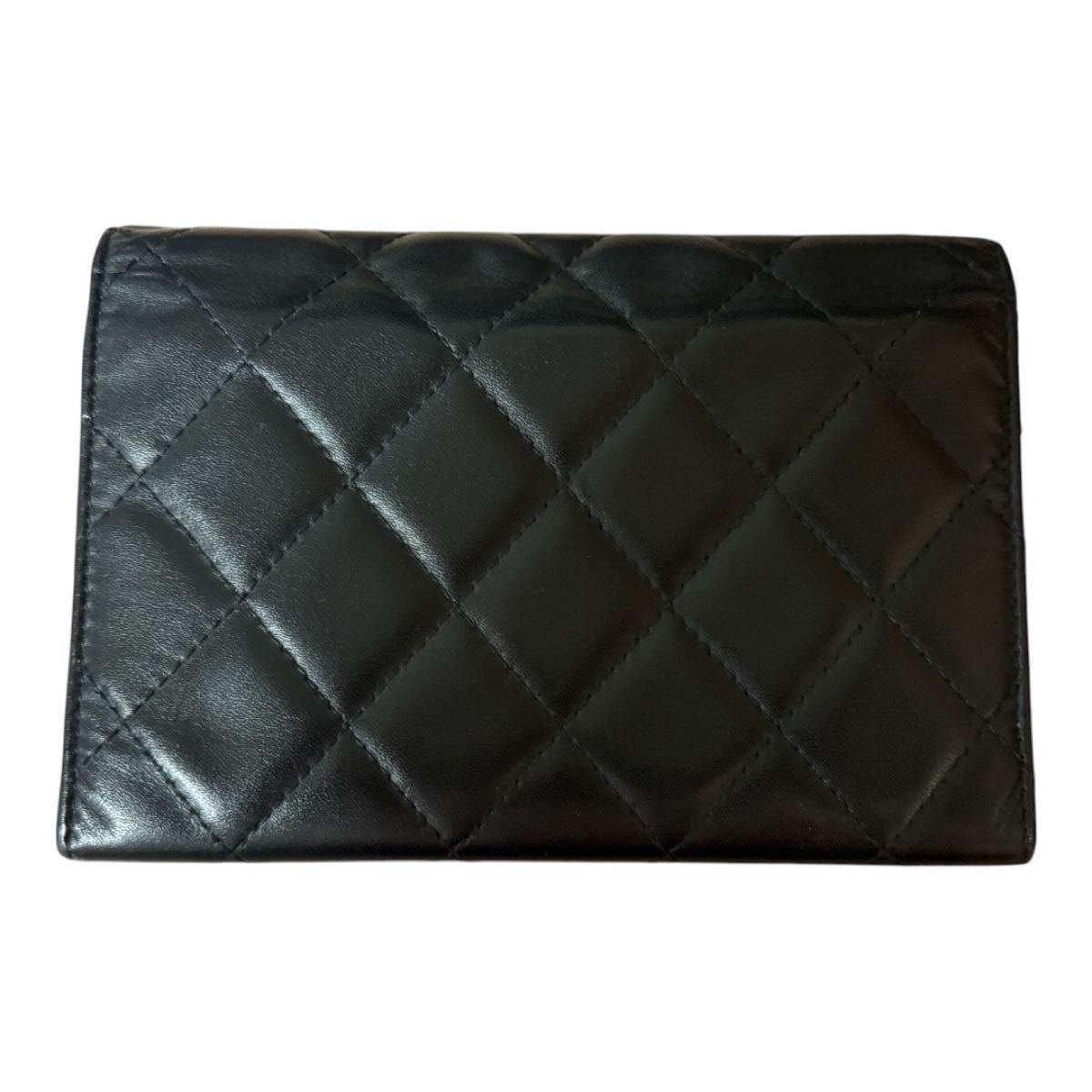 極美品 箱/ギャラ CHANEL カンボン 二つ折り 財布 シャネル 極美品 箱/ギャラ CHANEL カンボン 二つ折り 財布 シャネル