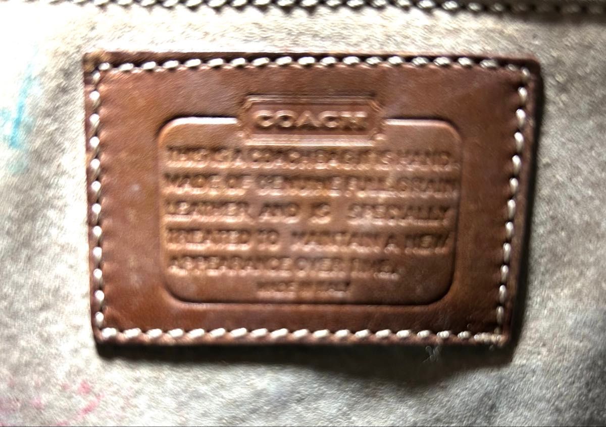 希少】COACH オールドコーチ ショルダーバッグ イタリア製 希少】COACH オールドコーチ ショルダーバッグ イタリア製