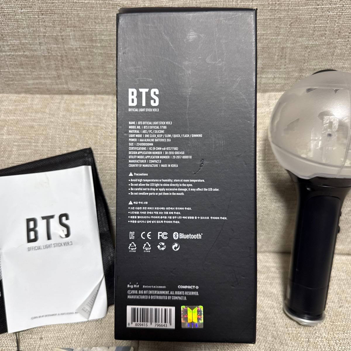BTS 防弾少年団 バンタン 公式ペンライト OFFICIAL LIGHT STICK BTS 防弾少年団 バンタン 公式ペンライト OFFICIAL LIGHT STICK