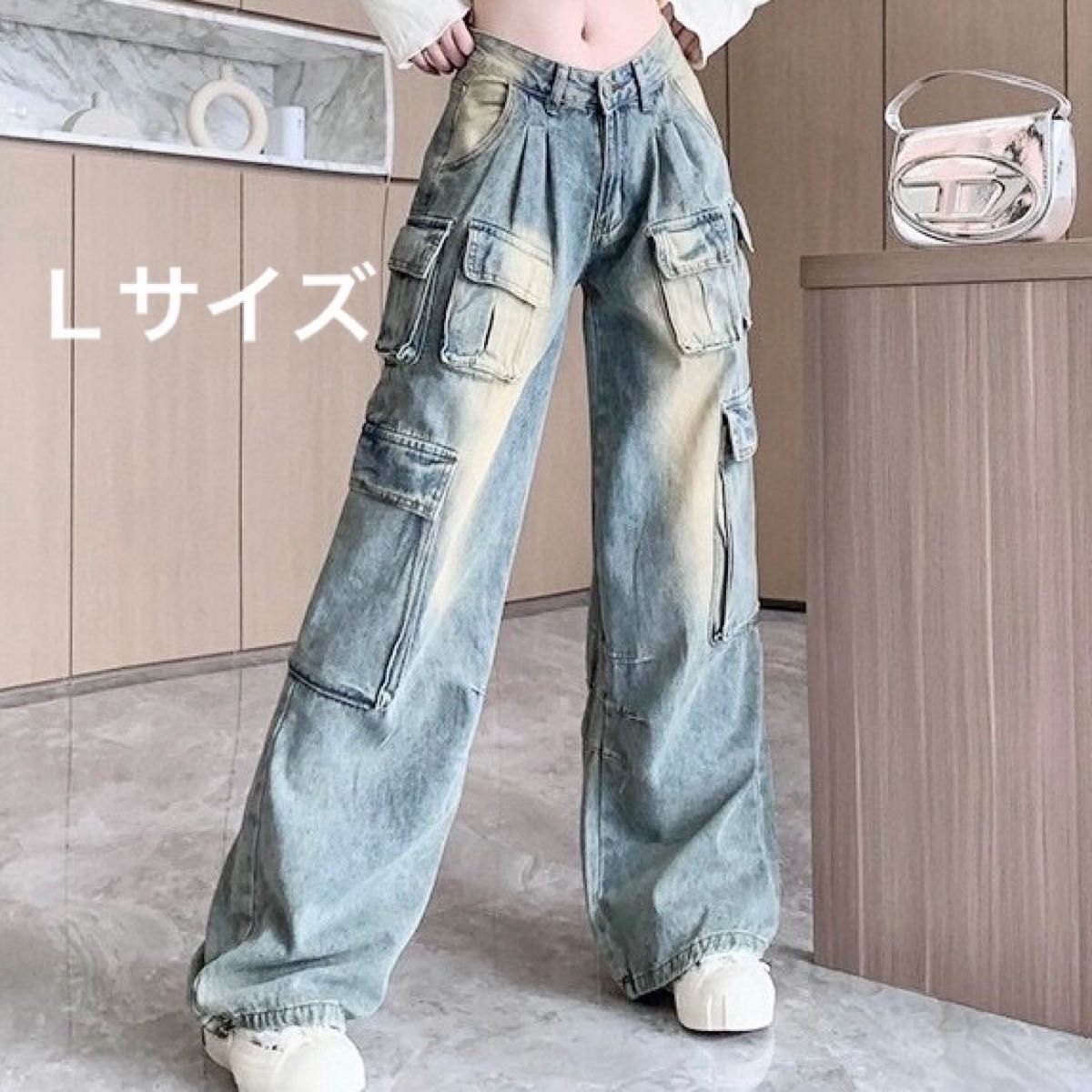 デニム メンズ パンツ ジーパン ワイド ダメージ グランジ y2k デニム メンズ パンツ ジーパン ワイド ダメージ グランジ y2k