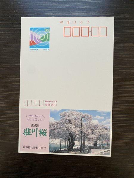 額面50円はがき エコーはがき 未使用はがき 広告はがき 荘川桜 額面50円はがき エコーはがき 未使用はがき 広告はがき 荘川桜
