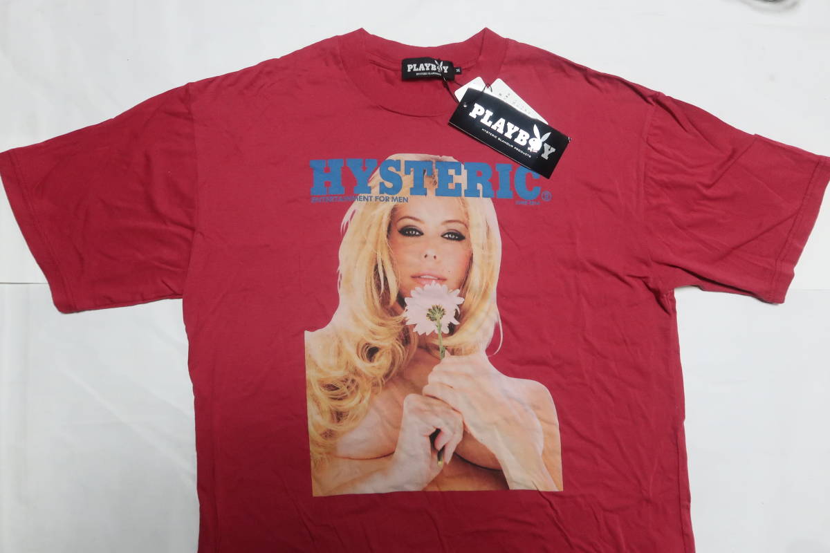 【送料無料・未使用】＜定価11,880円＞HYSTERIC GLAMOURヒステリックグラマー×PLAYBOY　Ｔシャツ　サイズ：Ｍ /オゾンコミュニティ―_画像1