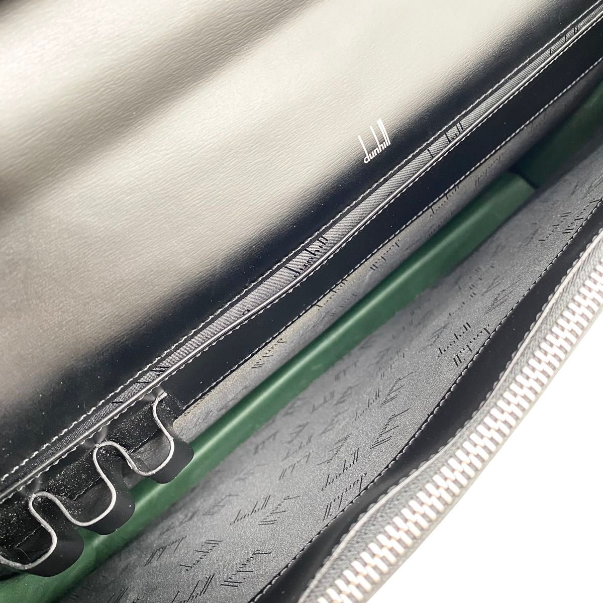 極美品】ダンヒル ビジネスバッグ ダレスバッグ シルバー金具 極美品】ダンヒル ビジネスバッグ ダレスバッグ シルバー金具