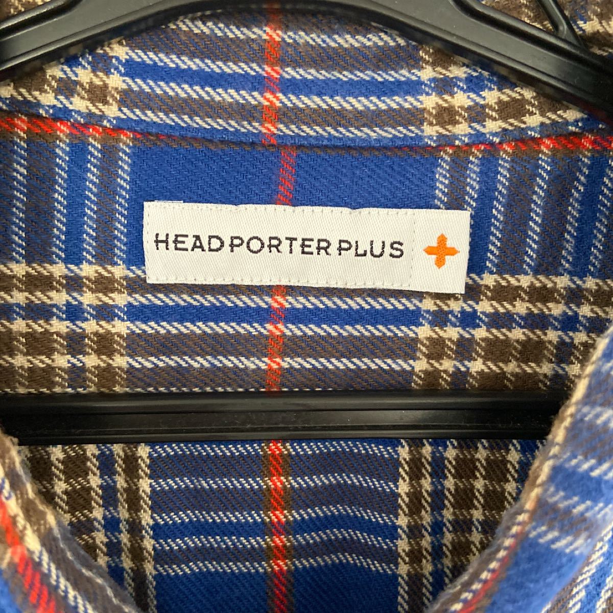 HEAD PORTER PLUS  チェックシャツ ネルシャツ メンズ