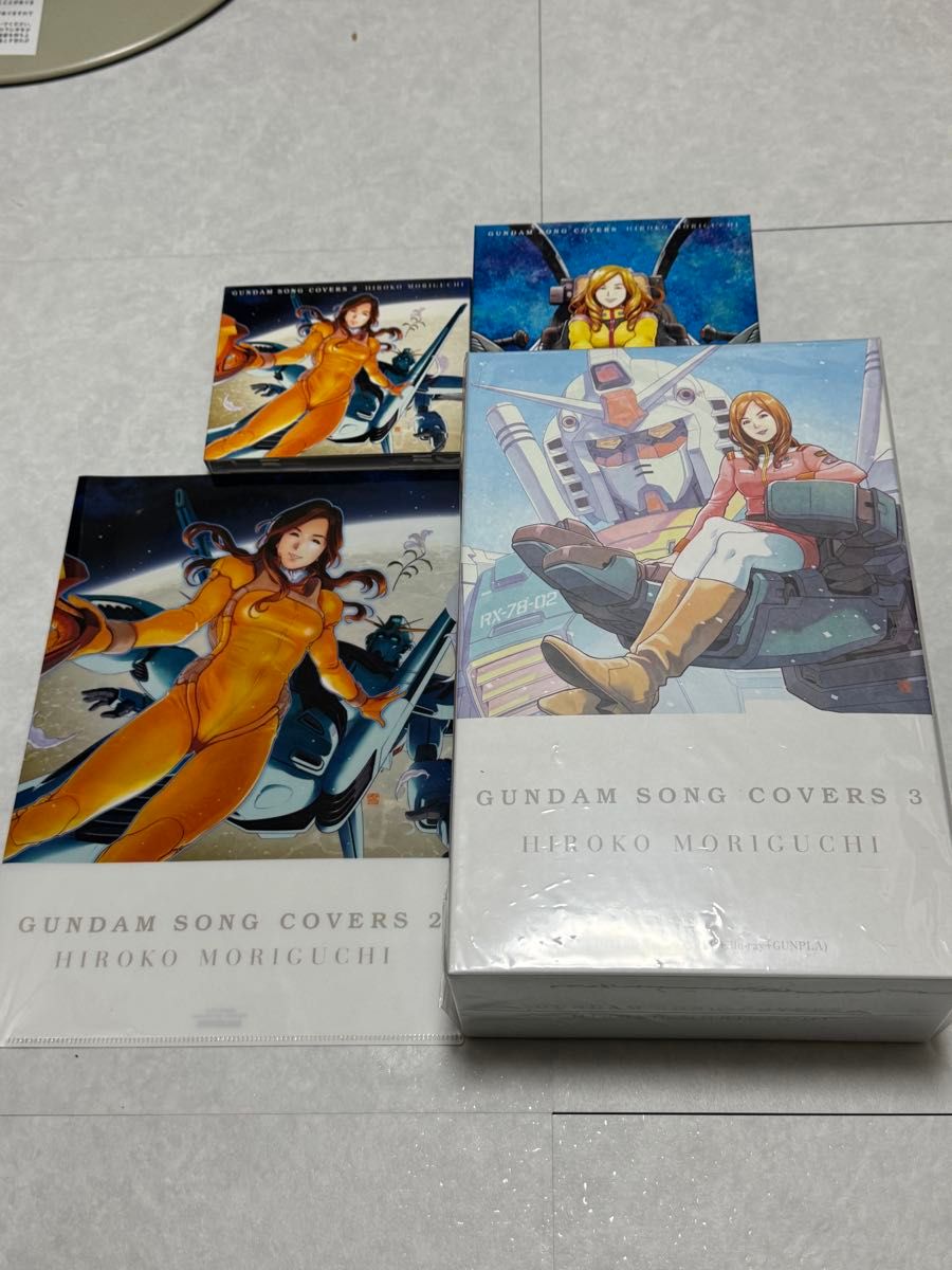 森口博子 GUNDAM SONG COVERS 1~3 (収納箱・ガンプラ盤・クリア 森口博子 GUNDAM SONG COVERS 1~3 (収納箱・ガンプラ盤・クリア