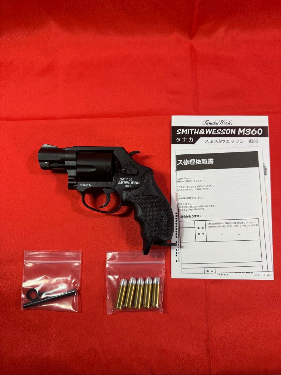 タナカワークス】S&W M360J 日本警察仕様回転式拳銃SAKURA SPG タナカワークス】S&W M360J 日本警察仕様回転式拳銃SAKURA SPG