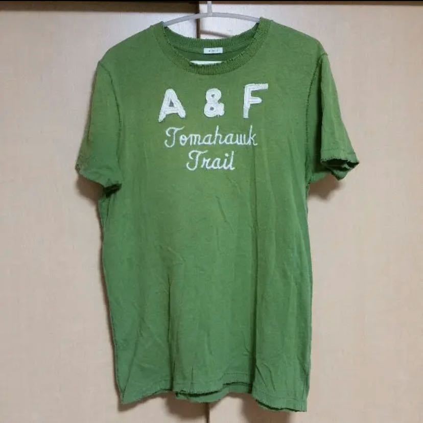 ★即決！アバクロンビー&フィッチ　Tシャツ　緑　abercrombie&fitch 半袖Tシャツ