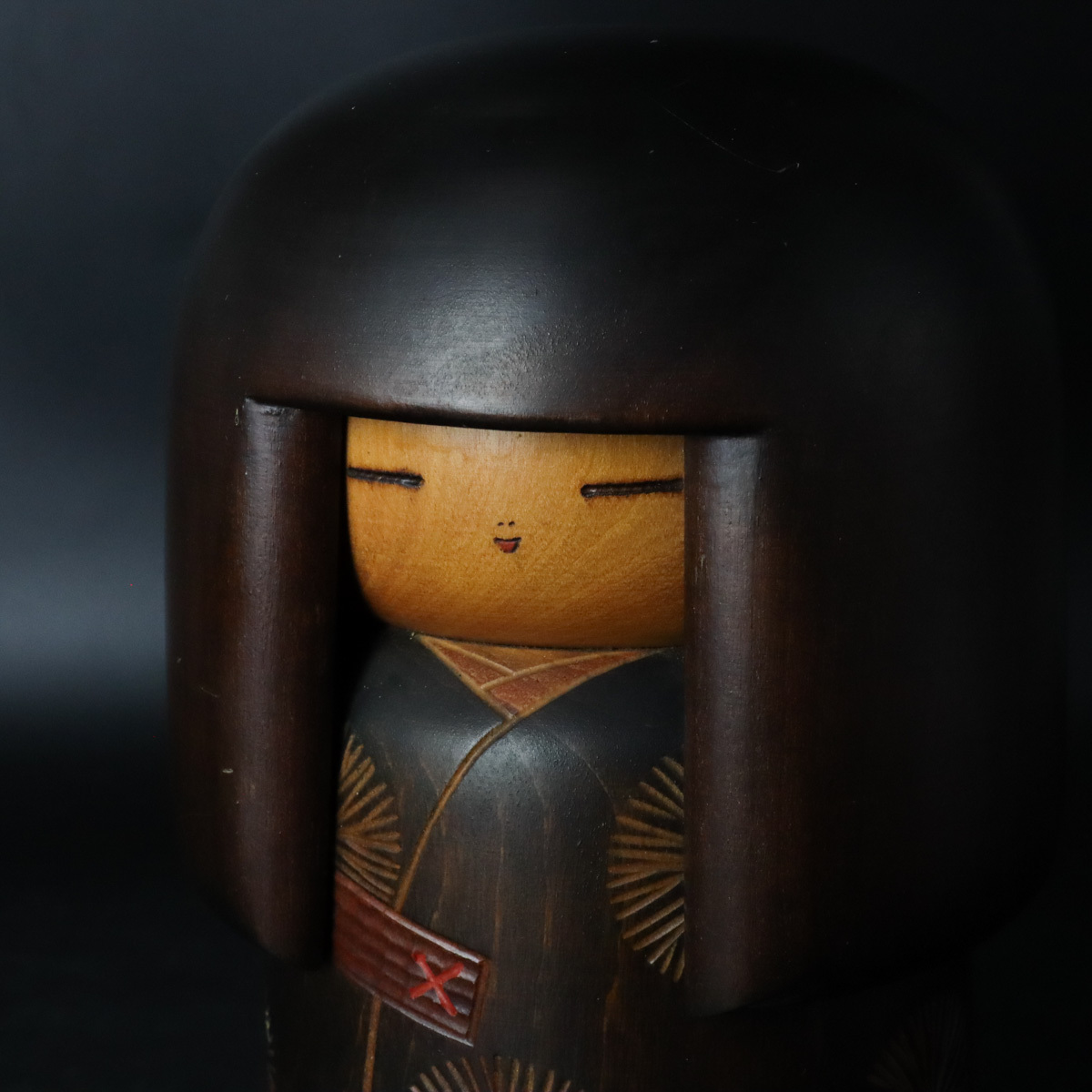 宙】関口三作造 創作こけし 高26.8cm 木人形 郷土玩具 内閣総理 宙】関口三作造 創作こけし 高26.8cm 木人形 郷土玩具 内閣総理