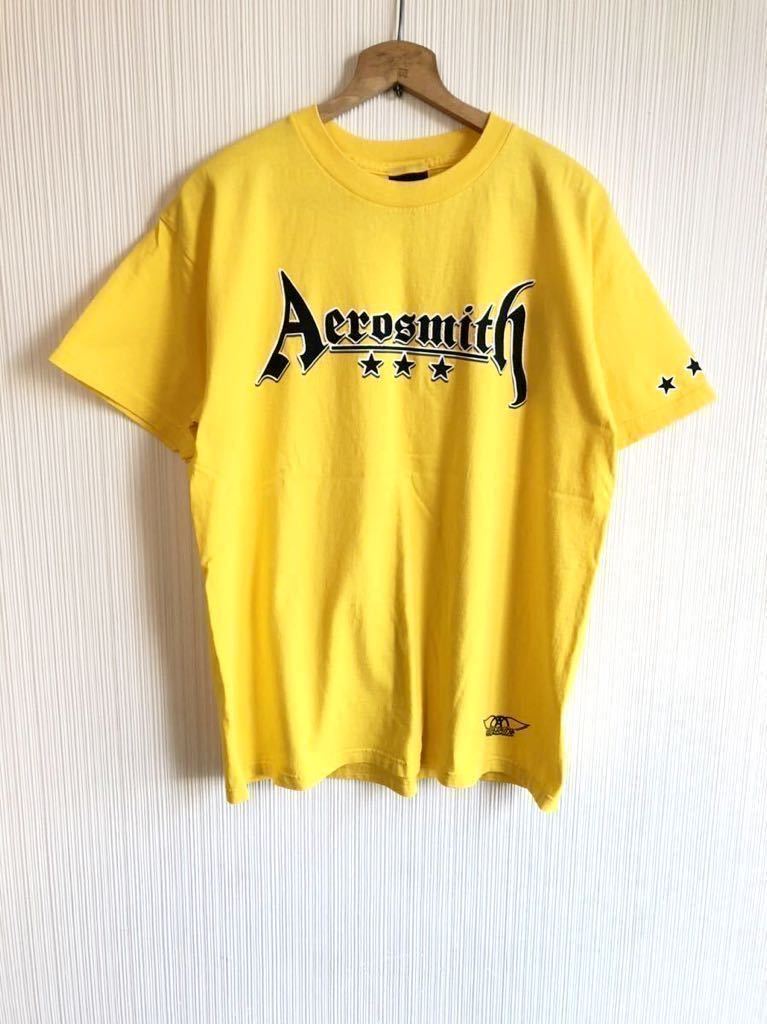 ☆★00s USA製 VINTAGE AERO SMITH エアロスミス ビッグロゴプリント ツアーTシャツ オールド ビンテージ ロックT バンドT GIANTボディ☆★_画像2