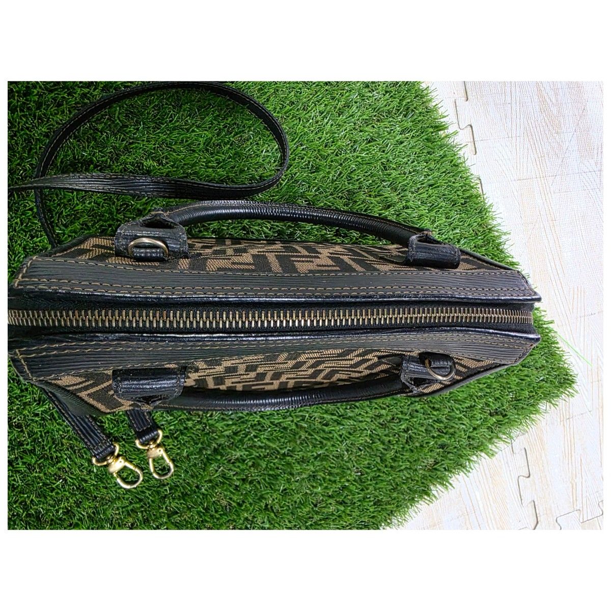 極美品》FENDI /2wayバッグ/ハンドバッグ/ズッカ柄/【14159 極美品》FENDI /2wayバッグ/ハンドバッグ/ズッカ柄/【14159