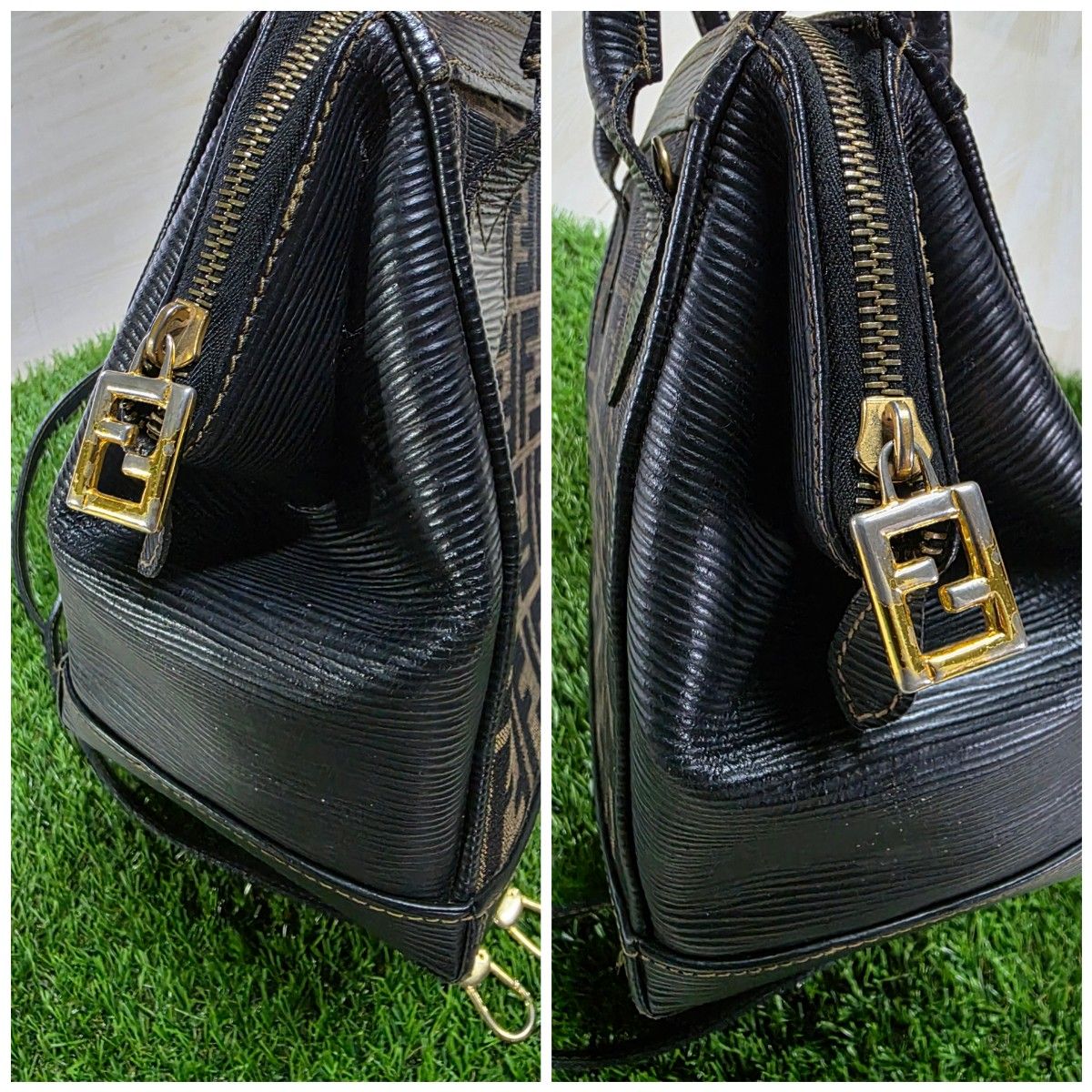 極美品》FENDI /2wayバッグ/ハンドバッグ/ズッカ柄/【14159 極美品》FENDI /2wayバッグ/ハンドバッグ/ズッカ柄/【14159