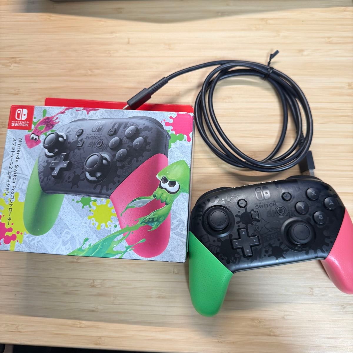Switch Proコントローラー スプラトゥーン2デザイン プロコン Switch Proコントローラー スプラトゥーン2デザイン プロコン