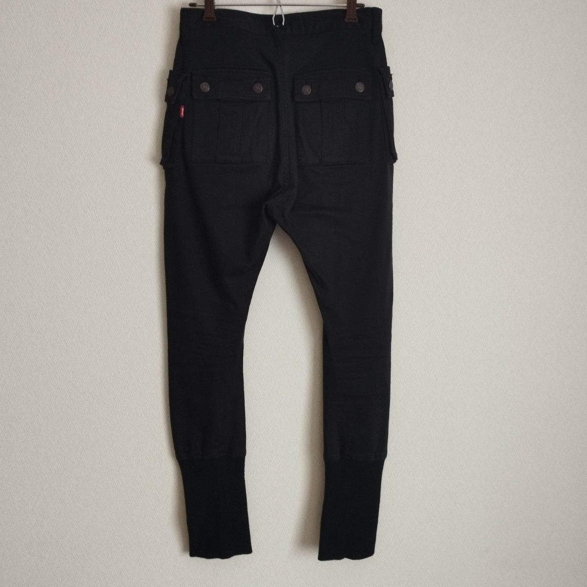 glamb upland cargo サルエル カーゴパンツ ロングリブ 黒 size1 glamb upland cargo サルエル カーゴパンツ ロングリブ 黒 size1