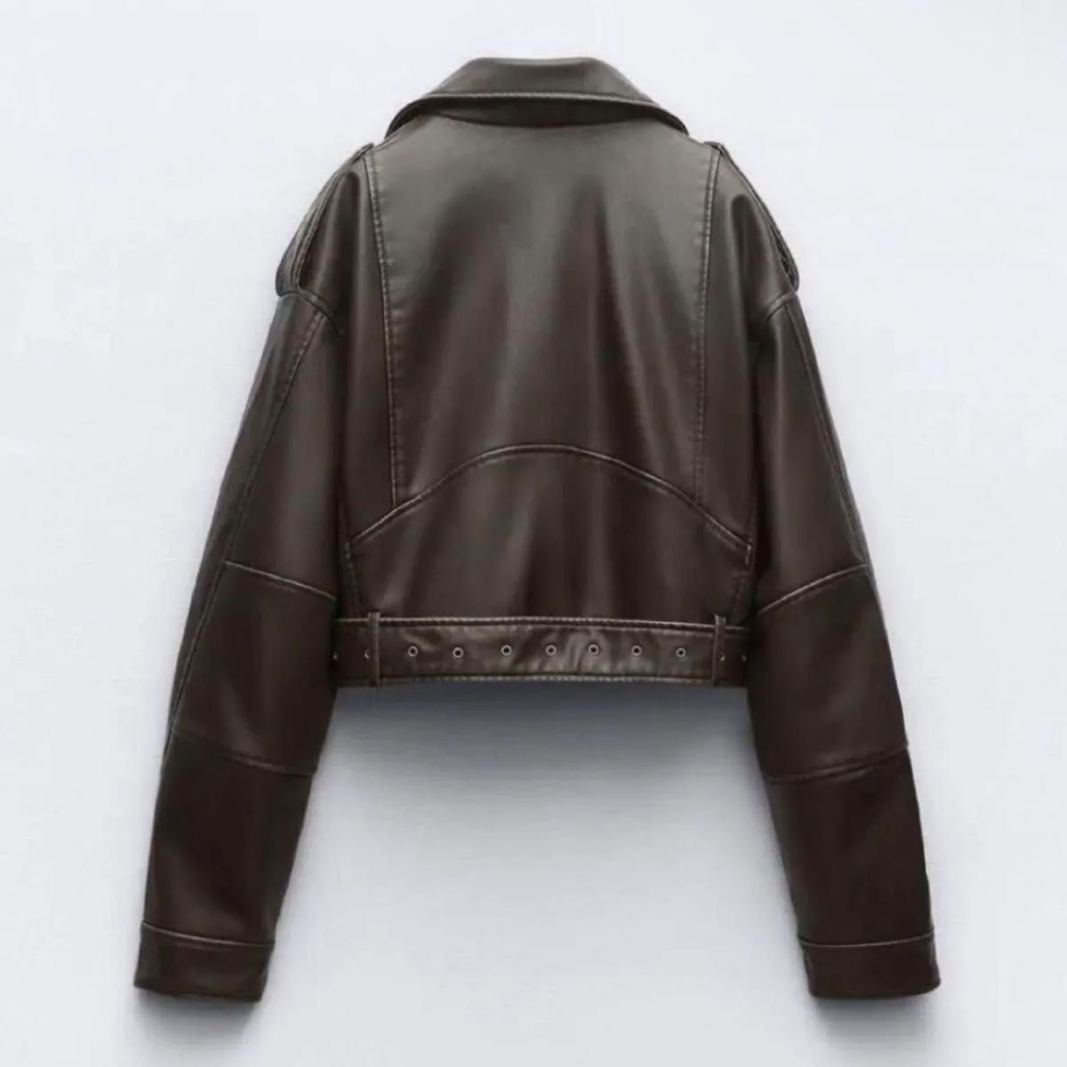 新品 ZARA ザラ フェイクレザー クロップド ライダース 新品 ZARA ザラ フェイクレザー クロップド ライダース