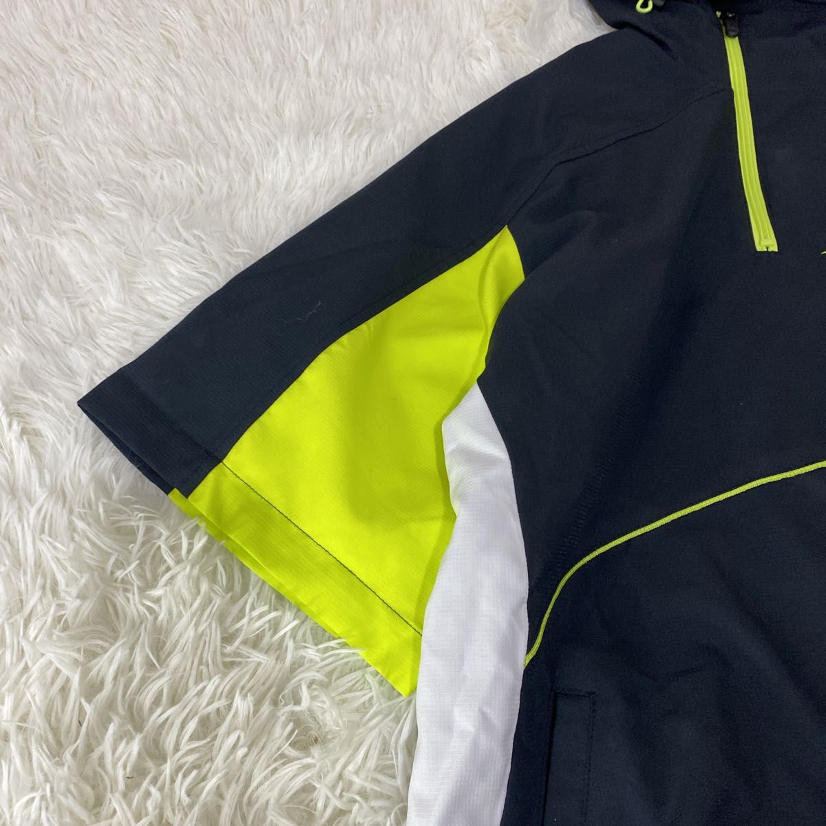 極美品 mizuno ミズノ 半袖 パーカー ナイロンパーカー ブラック 極美品 mizuno ミズノ 半袖 パーカー ナイロンパーカー ブラック