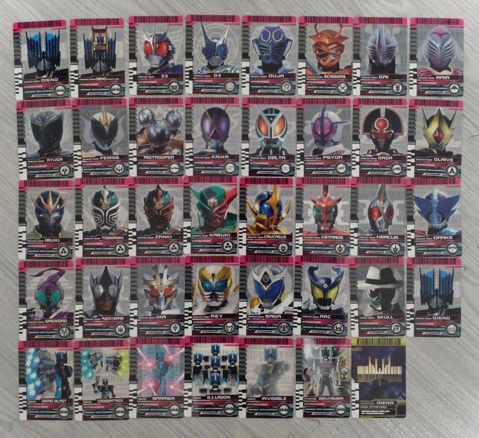 CSM ディエンドライバー付属 ライダーカード39枚 おまけ CSM ディエンドライバー付属 ライダーカード39枚 おまけ