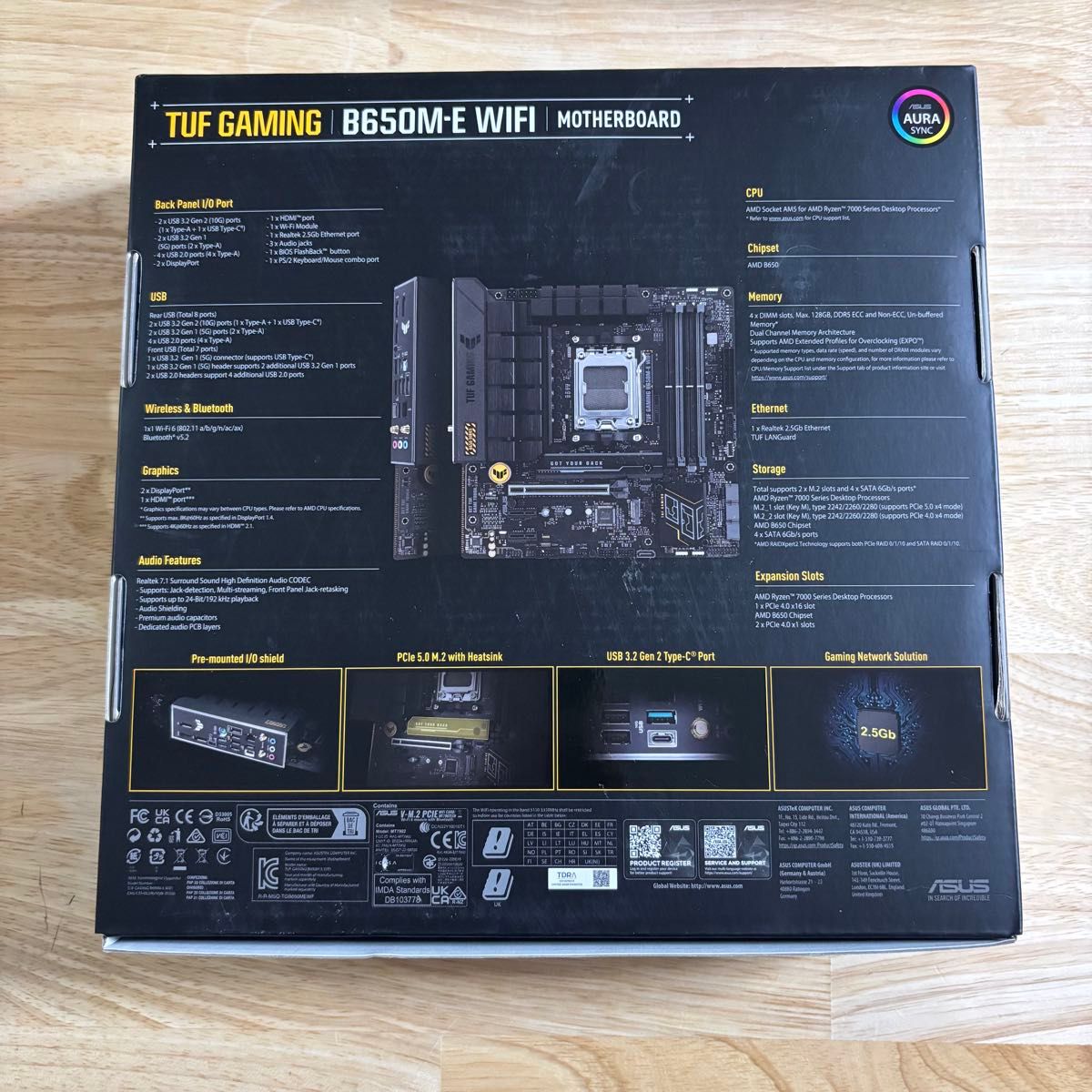 ASUS TUF GAMING B650M-E WIFI マザーボード 新品未開封|Yahoo ASUS TUF GAMING B650M-E WIFI マザーボード 新品未開封|Yahoo