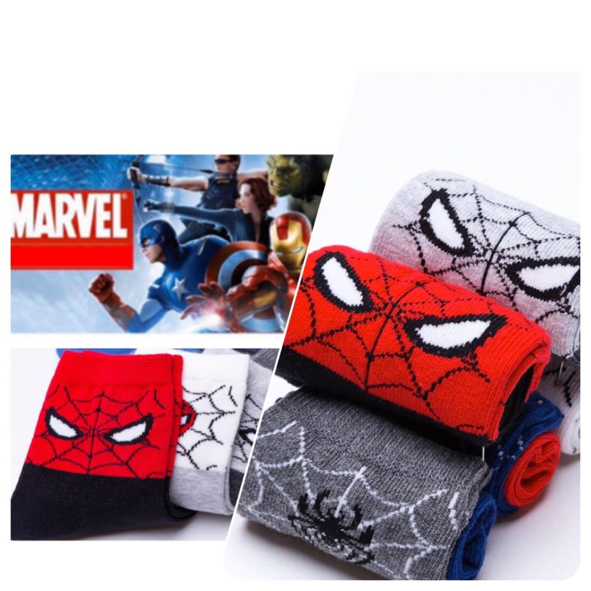 Paypayフリマ マーベルシリーズ3オールスパイダーマンキッズソックス子供靴下5足 22cm Paypayフリマ マーベルシリーズ3オールスパイダーマンキッズソックス子供靴下5足 22cm