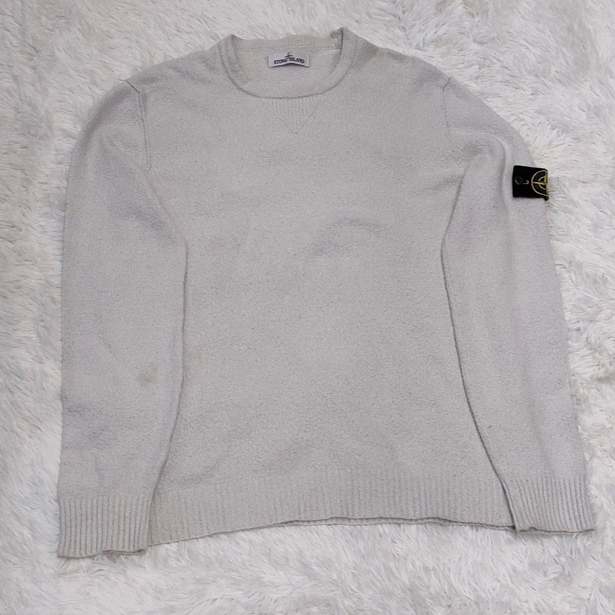 STONE ISLAND ウールセーター オフホワイト|Yahoo!フリマ(旧 STONE ISLAND ウールセーター オフホワイト|Yahoo!フリマ(旧