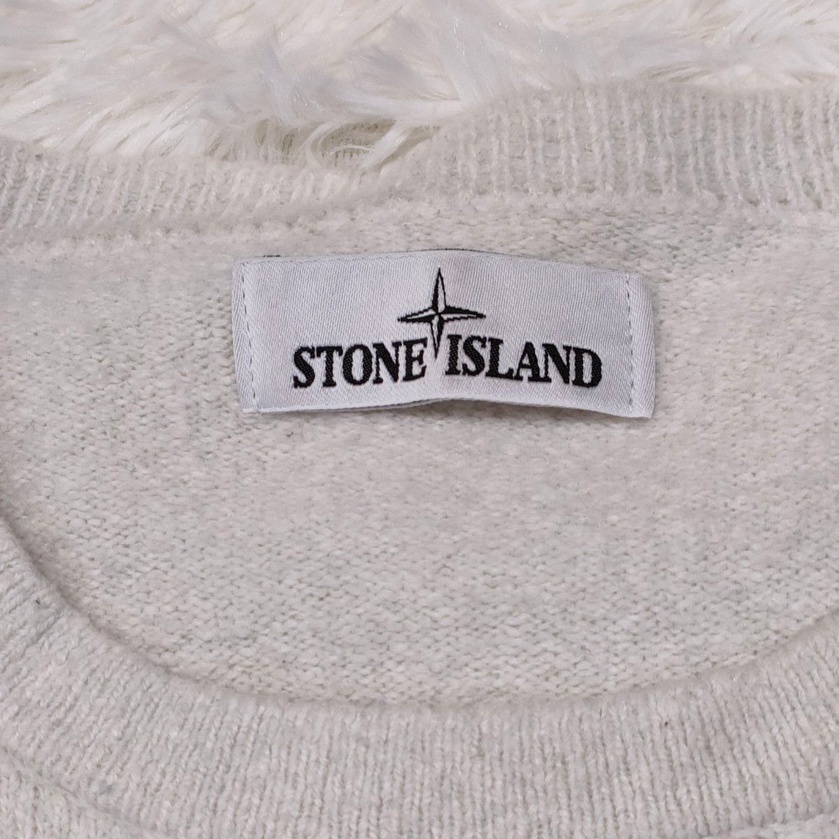 STONE ISLAND ウールセーター オフホワイト|Yahoo!フリマ(旧 STONE ISLAND ウールセーター オフホワイト|Yahoo!フリマ(旧